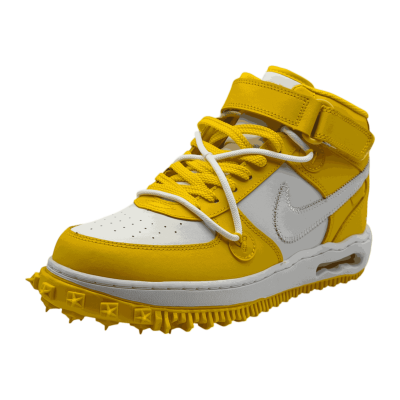Off-White x Nike Air Force 1 Mid SP Leather 'Varsity Maize'