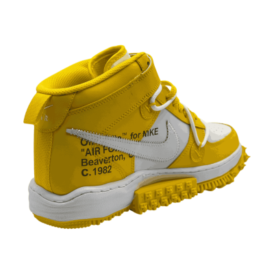 Off-White x Nike Air Force 1 Mid SP Leather 'Varsity Maize'