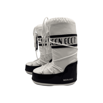 Moon Boot Icon Nylon Boot 'Black White'