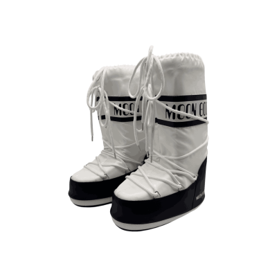 Moon Boot Icon Nylon Boot 'Black White'