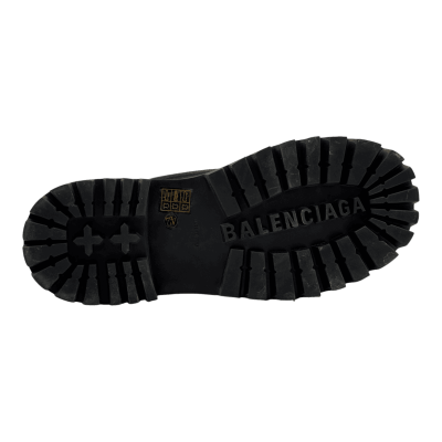 Balenciaga Combat Strike Boots 'Washed Black Cotton'