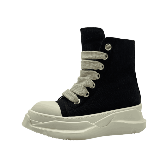 RICK OWENS DRKSHDW FW25 JUMBOLACE ABSTRACT SNEAKS IN BLACK/MILK (страница 9)