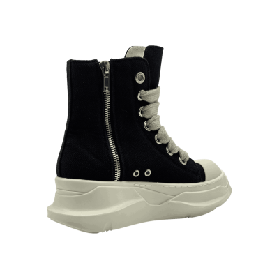 RICK OWENS DRKSHDW FW25 JUMBOLACE ABSTRACT SNEAKS IN BLACK/MILK