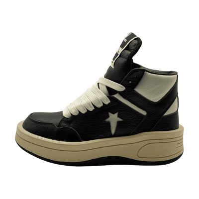  Converse Rick Owens x TURBOWPN Mid 'Black Cloud Cream'