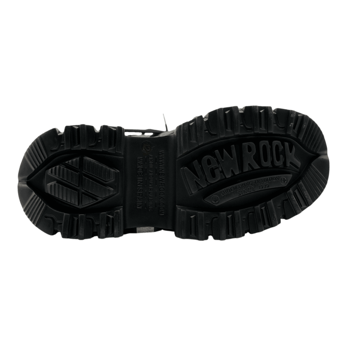 New Rock ANKLE BOOT BLACK IMPERFECT WITH LACES Premium