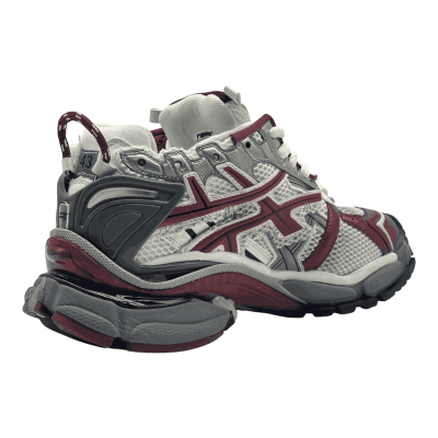Balenciaga Runner Sneakers 'Burgundy Grey White Mesh and Nylon'