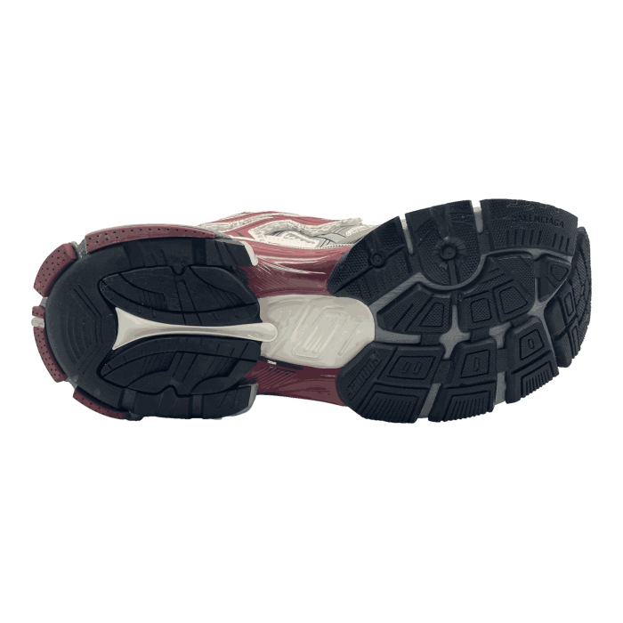 Balenciaga Runner Sneakers 'Burgundy Grey White Mesh and Nylon'