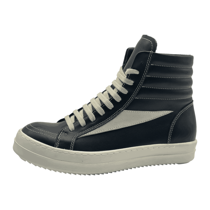 Rick Owens SS25 Hollywood Vintage High LTR 'Black Milk'