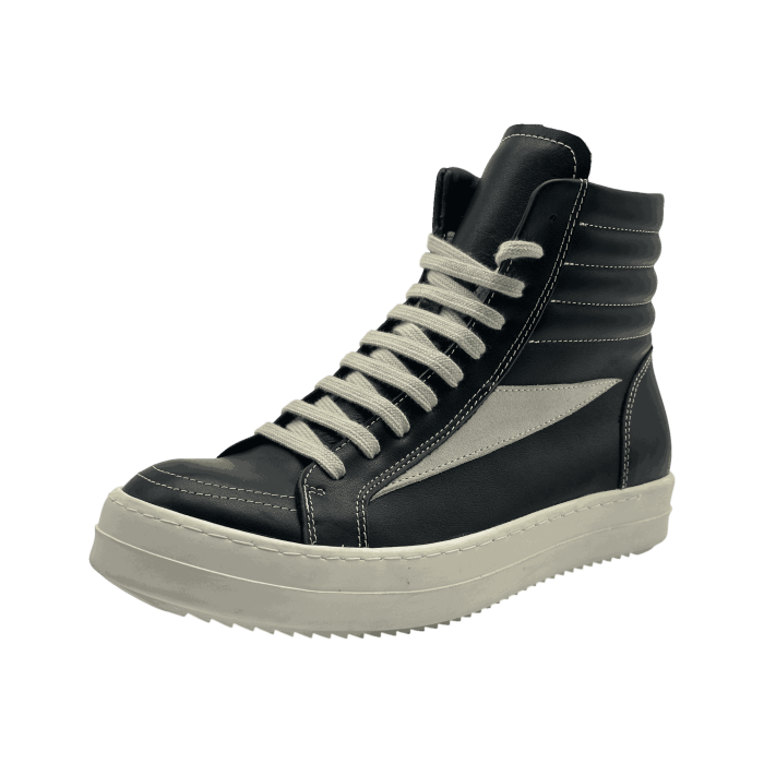 Rick Owens SS25 Hollywood Vintage High LTR 'Black Milk'