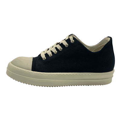 RICK OWENS DRKSHDW FW25 CONCORDIANS LOW SNEAKS IN BLACK/MILK