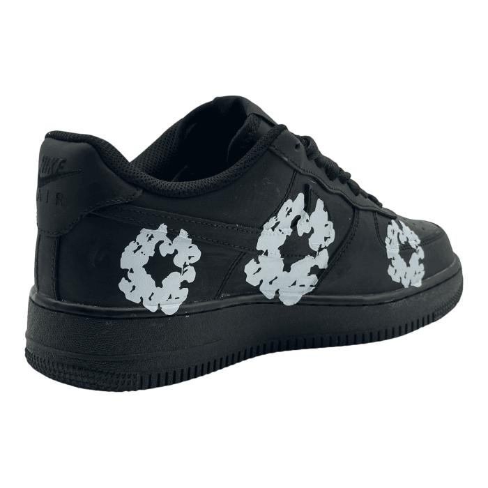 Nike air force x denim tears custom Black