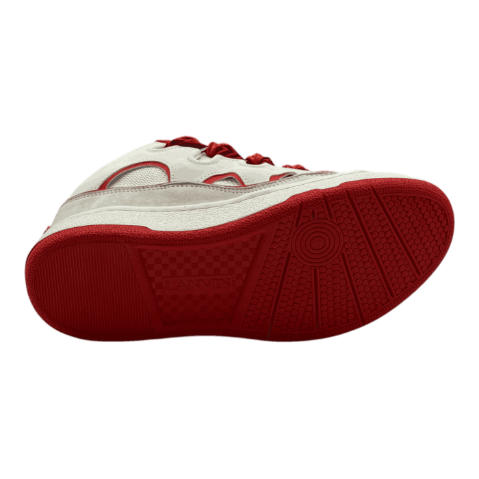 Lanvin Curb Sneakers 'White Red'