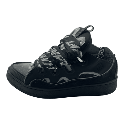 lanvin curb sneakers 'black grey'