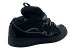 lanvin curb sneakers 'black grey'