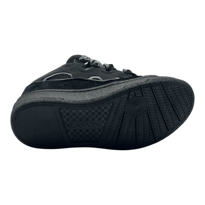 lanvin curb sneakers 'black grey'