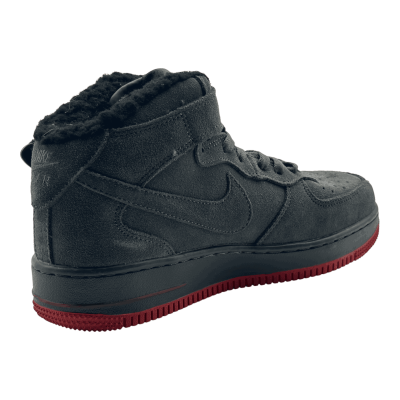 Nike Air Force Mid Suede 'Grey/Red' Winter