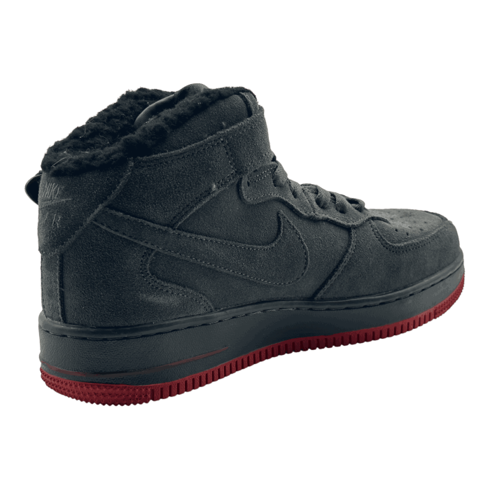 Nike Air Force Mid Suede 'Grey/Red' Winter
