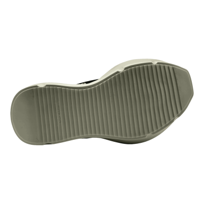 RICK OWENS DRKSHDW JUMBOLACE ABSTRACT LOW SNEAKS IN BLACK/MILK