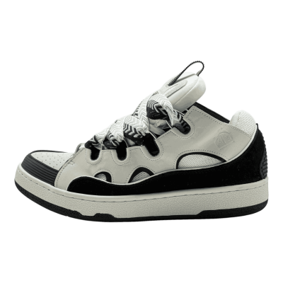 Lanvin Curb Sneakers 'White Navy Blue'