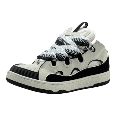 Lanvin Curb Sneakers 'White Navy Blue'
