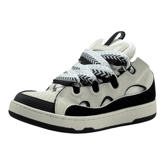 Lanvin Curb Sneakers 'White Navy Blue'