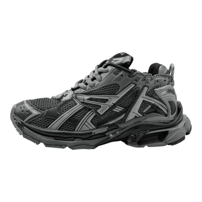 Balenciaga Runner Sneakers 'Dark Grey and Black Mesh and Nylon'