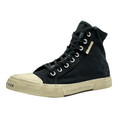 Balenciaga Paris High 'Destroyed - Black White'