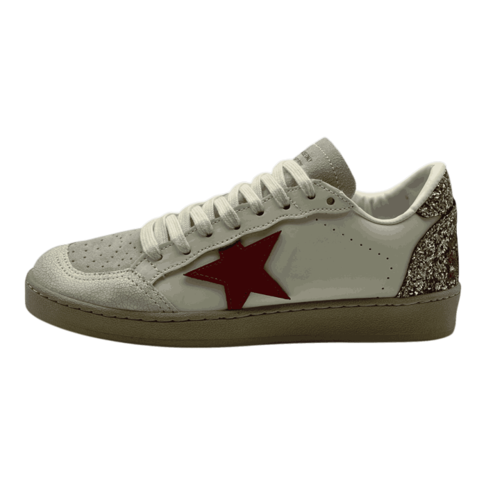 Golden Goose Ball Star Low 'white/red'