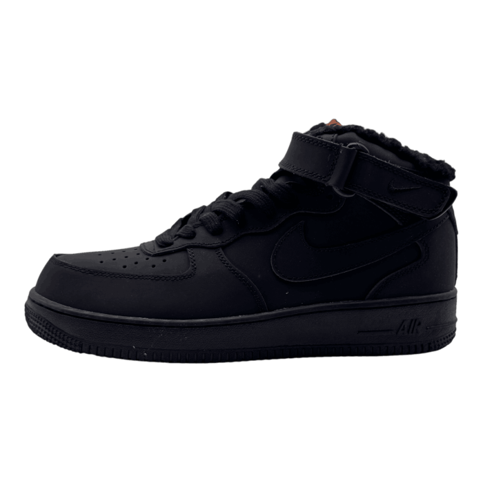 Nike Air Force Mid 'Black/Orange' Winter