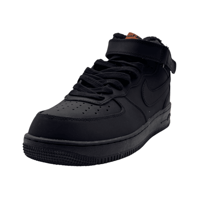 Nike Air Force Mid 'Black/Orange' Winter