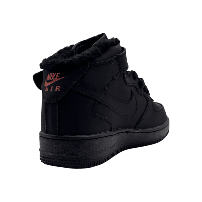 Nike Air Force Mid 'Black/Orange' Winter