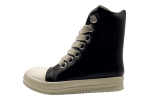 RICK OWENS SS25 HOLLYWOOD JUMBOLACE SNEAKERS IN 'BLACK/MILK'