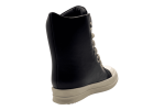 RICK OWENS SS25 HOLLYWOOD JUMBOLACE SNEAKERS IN 'BLACK/MILK'
