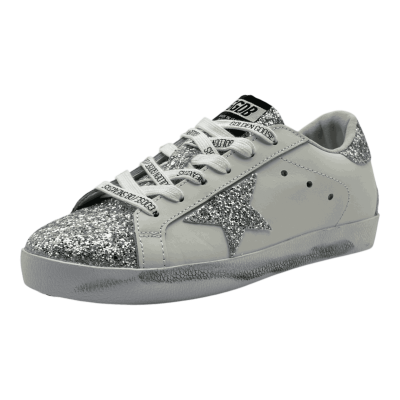 Golden Goose  Superstar 'White Silver Glitters'