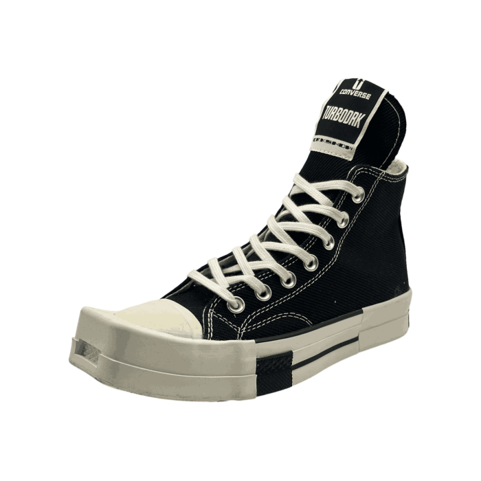 Rick Owens x Converse TURBODRK Chuck 70 High 'Black'