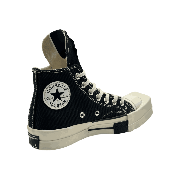 Rick Owens x Converse TURBODRK Chuck 70 High 'Black'