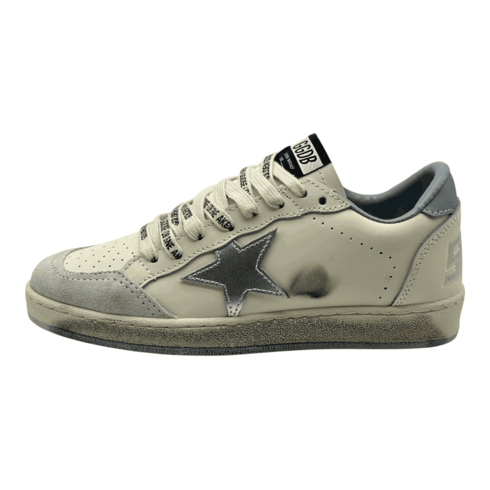 Golden Goose Ball Star Low 'White Light Grey'