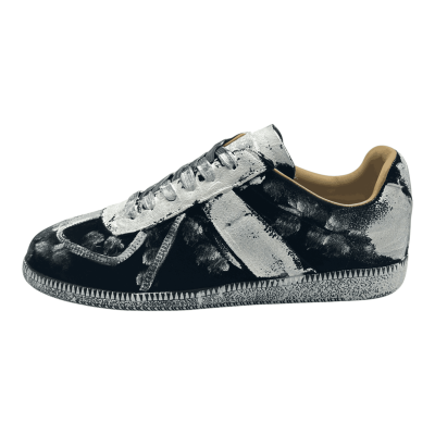 Maison Margiela Replica paint splatter 'White Black Damage'