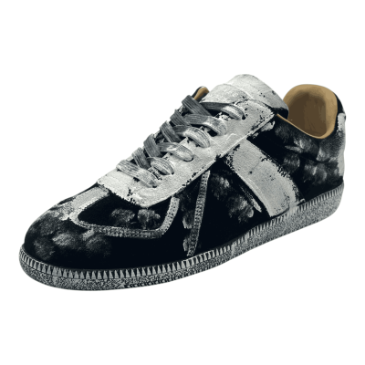 Maison Margiela Replica paint splatter 'White Black Damage'