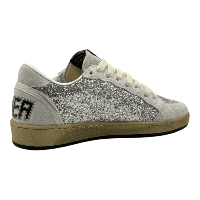 Golden Goose Ball Star Sneakers 'Platinum White Glitter'