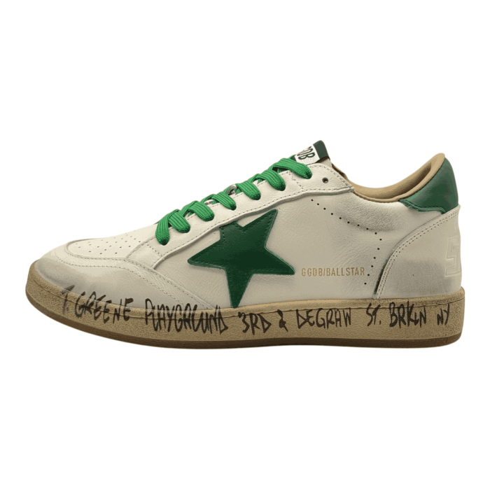 Golden Goose Ball Star ' White Green'
