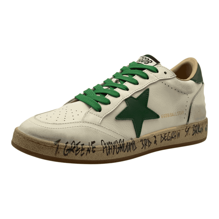 Golden Goose Ball Star ' White Green'