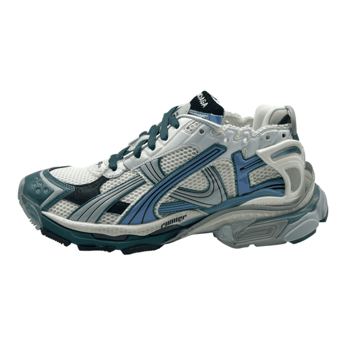Balenciaga Runner Sneakers 'White Green Blue'
