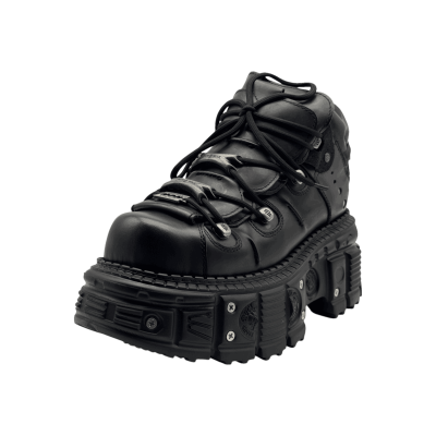 New Rock ANKLE BOOT BLACK IMPERFECT  Premium