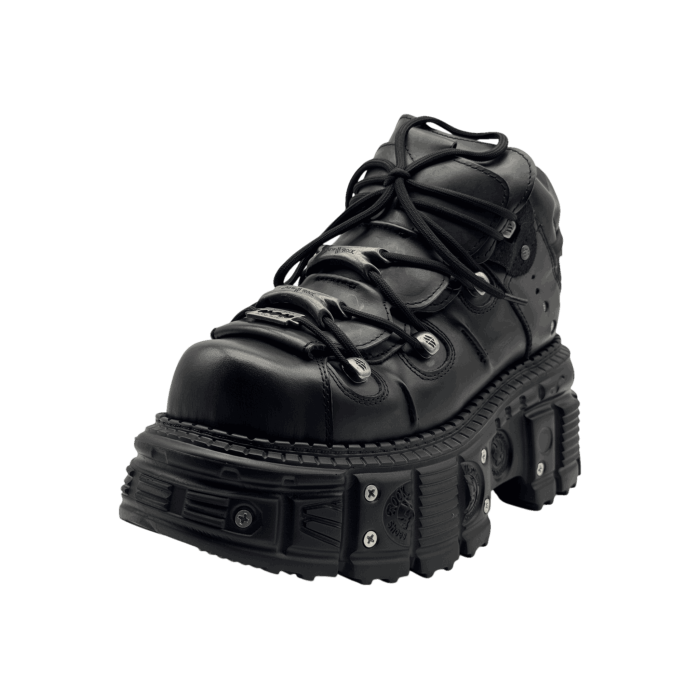 New Rock ANKLE BOOT BLACK IMPERFECT  Premium