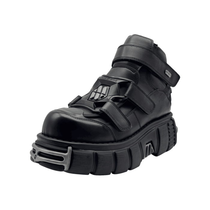 New Rock ANKLE BOOT 'BLACK TANK' M-WALL MID