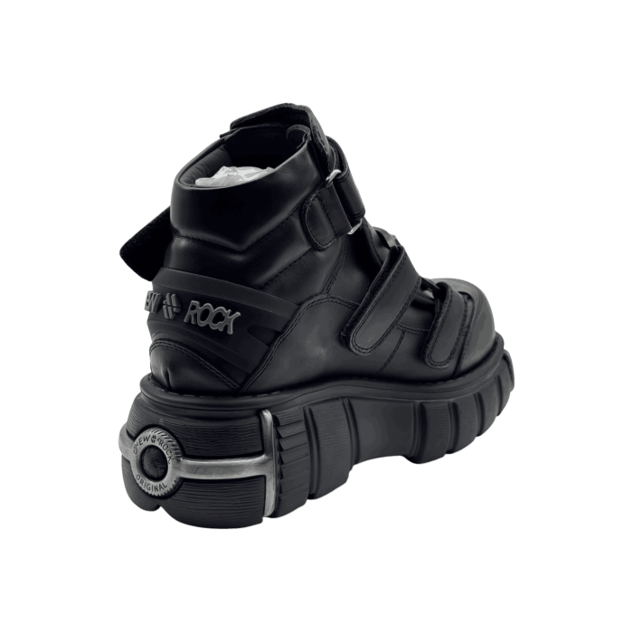 New Rock ANKLE BOOT 'BLACK TANK' M-WALL MID