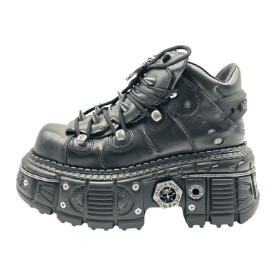 New Rock ANKLE BOOT  Spikes 'Black'