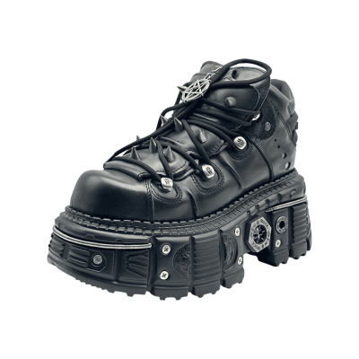 New Rock ANKLE BOOT  Spikes 'Black'
