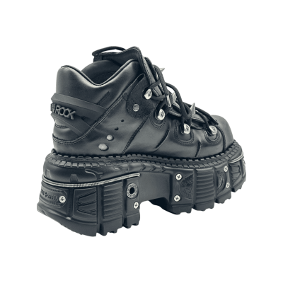 New Rock ANKLE BOOT  Spikes 'Black'